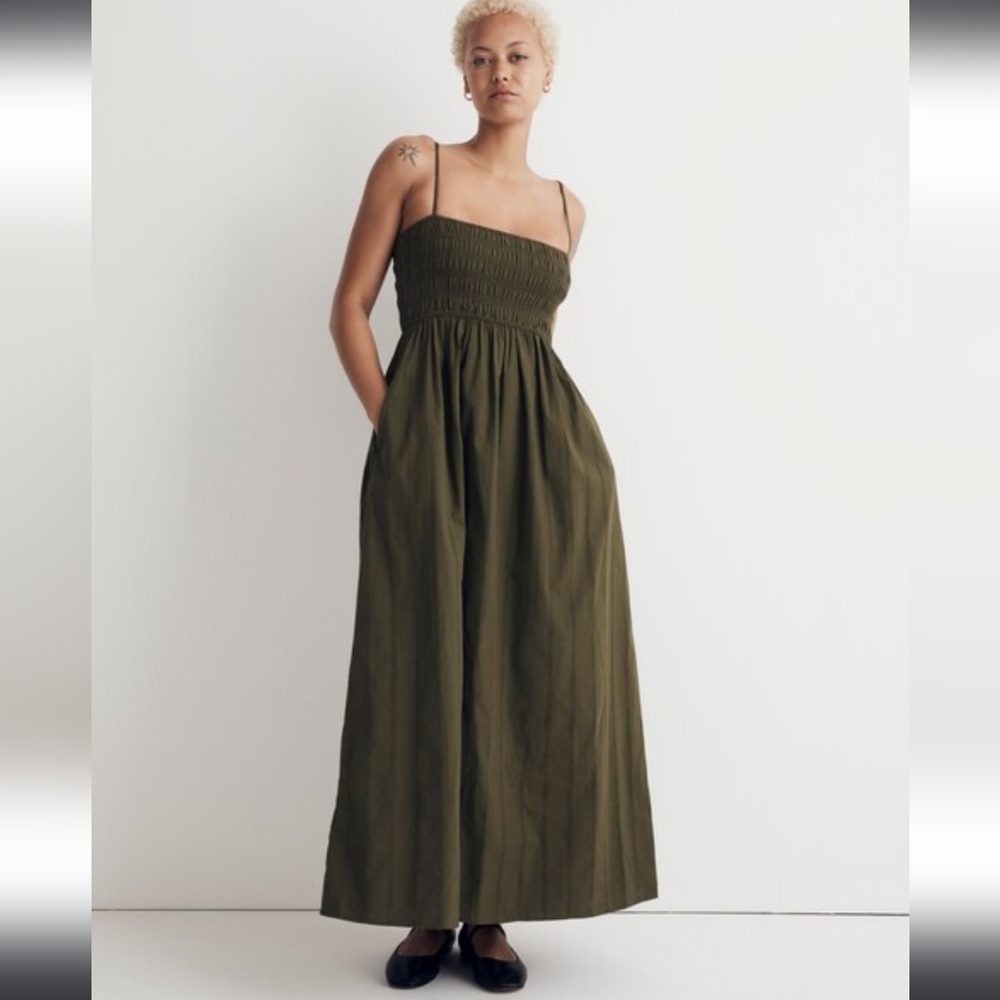 Madewell theo Smocked Midi Dress